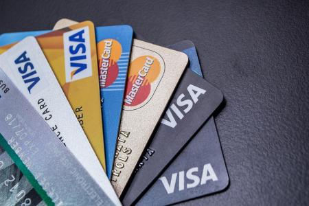 credit cards corner detail